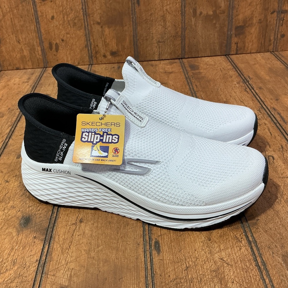 Skechers MAX CUSHIONING ELITE 2.0 ETERNAL Slip lns Athletic Shoe White Women's 8